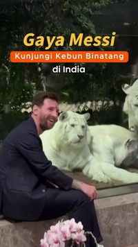 Video: Momen Messi ke Kebun Binatang di India Milik Keluarga Terkaya Se-Asia