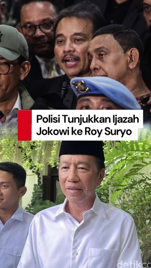 Video Polisi Tunjukkan Ijazah Jokowi ke Roy Suryo Cs