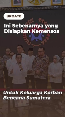 Kemensos Salurkan Bantuan dan Santunan bagi Penyintas Bencana di Aceh, Sumut, dan Sumbar