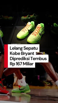 Video: Fantastis! Sepatu Kobe Bryant Ini Diprediksi Bakal Terjual Rp 167 M