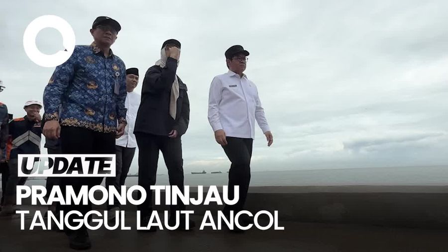 Video: Tinjau Tanggul Laut Ancol, Pramono Targetkan Rampung 2029