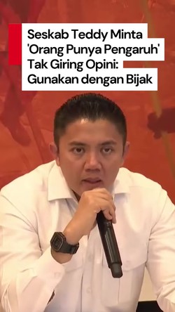 Video Seskab Teddy: Jangan Menggiring-giring Seolah Pemerintah Tidak Kerja