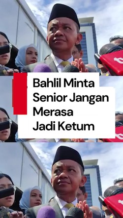 Video Bahlil Minta Senior Jangan Terus-menerus Merasa Jadi Ketua Umum