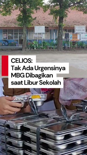 Video MBG Tetap Dibagikan saat Libur Sekolah, CELIOS: Tak Ada Urgensinya