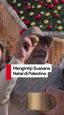 Video: Warga Palestina Rayakan Suasana Natal dengan Kurma dan Cokelat