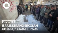 Video Israel Serang Gedung Sekolah di Gaza, Warga: Rudal Jatuh di Atas Kami
