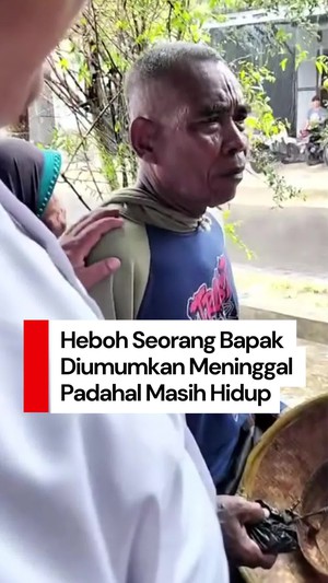Video Viral Seorang Bapak Panik Buru-buru Pulang gegara Diumumkan Meninggal