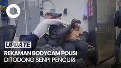 Video Dramatis! Rekaman Bodycam Polisi Ditodong Senpi Pencuri