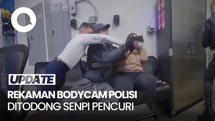 Video Dramatis! Rekaman Bodycam Polisi Ditodong Senpi Pencuri