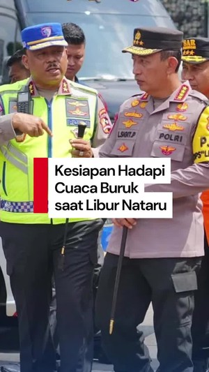 Video: Kakorlantas Paparkan Kesiapan Hadapi Cuaca Buruk saat Kapolri Tinjau Arus Nataru