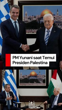 Video: Ini yang Dibicarakan PM Yunani saat Temui Presiden Palestina