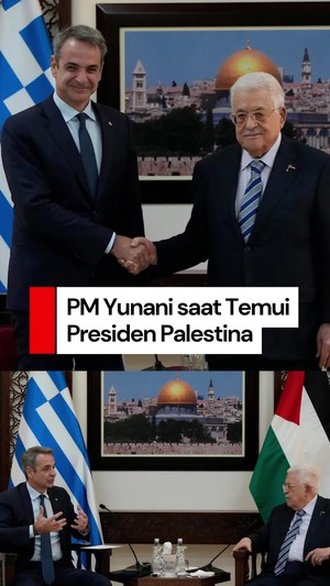 Video: Ini yang Dibicarakan PM Yunani saat Temui Presiden Palestina