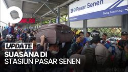 Video: Stasiun Pasar Senen Mulai Dipadati Pemudik Libur Nataru