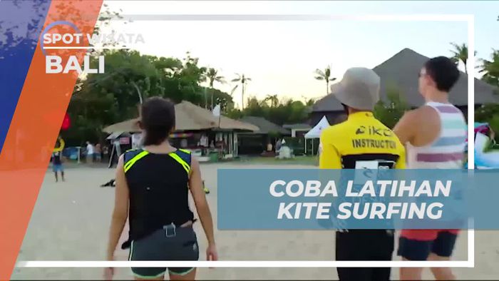 Mempelajari Latihan Kite Surfing di Bali