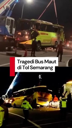 Video: Sederet Fakta Kecelakaan Maut Bus Cahaya Trans di Tol Semarang