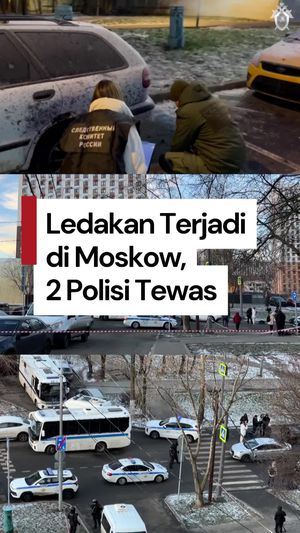 Video: Ledakan Kembali Terjadi di Moskow, 2 Polisi Rusia Tewas