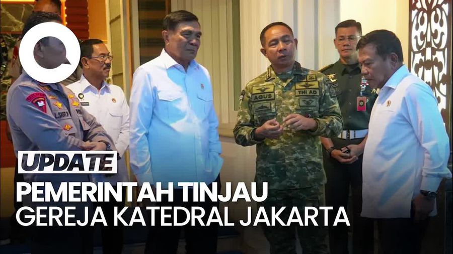 Video: Menteri-Kapolri Tinjau Gereja Katedral Jakarta saat Misa Malam Natal 2025