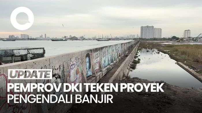 Video Pemprov DKI Teken Proyek Penanganan Banjir Rp 2,6 T, Bangun NCICD-Waduk