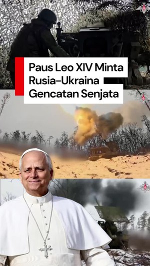 Video Kesedihan Paus Leo XIV Buntut Rusia Bombardir Ukraina Jelang Natal