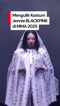 Video: Kala Jennie BLACKPINK Bawa Estetika Korea di Panggung MMA 2025