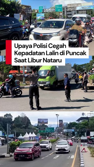 Video: Ini Cara Polisi Cegah Kepadatan Lalin di Puncak saat Libur Nataru