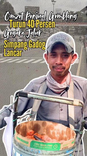 Video: Simpang Gadog Tak Lagi Macet, Omzet Penjual Gemblong Menurun