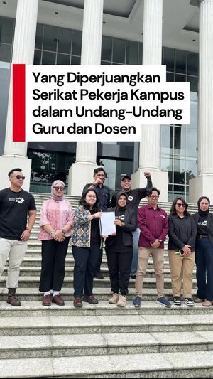Video Alasan Serikat Pekerja Kampus Ajukan Uji Materi UU Guru-Dosen ke MK