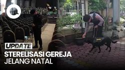 Video: Polisi Sterilisasi 90 Gereja di Sidoarjo Jelang Natal