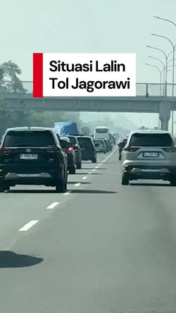 Video: Libur Nataru, Lalin di Tol Jagorawi Ramai Lancar Pagi Ini