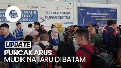 Video Puncak Arus Mudik Nataru: Penumpang Kapal Pelni di Batam Capai 13.261
