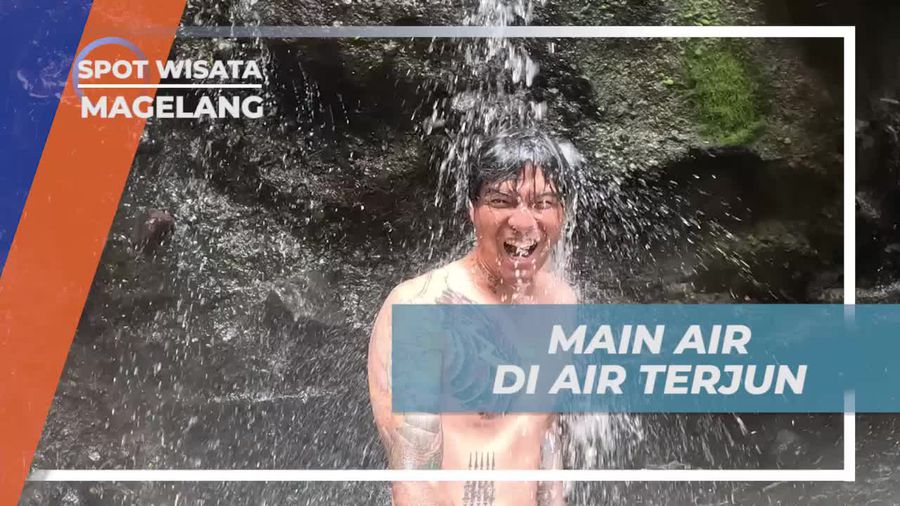 Bermain Air Seru di Air Terjun Kedung Kayang, Magelang
