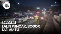 Video: Situasi Arus Lalin di Jalur Puncak Bogor Ramai Lancar Malam Ini