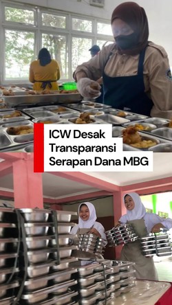 Video: Anggaran MBG Rp 335 Triliun, ICW Desak Transparansi Serapan Dana
