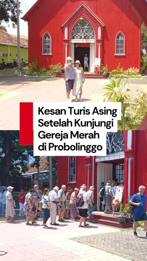 Video: Kala Ratusan Turis Asing Kunjungi Gereja Merah Probolinggo