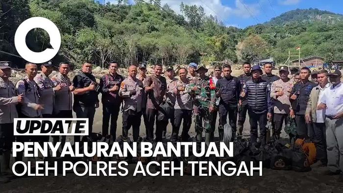Video: Naik Motor, Polres Aceh Tengah Salurkan Bantuan ke Warga Terdampak Bencana