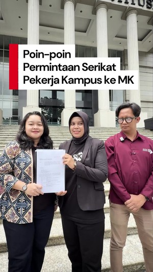 Video Serikat Pekerja Kampus Ajukan Uji Materi UU Guru-Dosen, Apa Isinya?