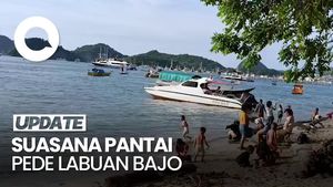 Video Suasana Pantai Pede Labuan Bajo Ramai Pengunjung saat Natal