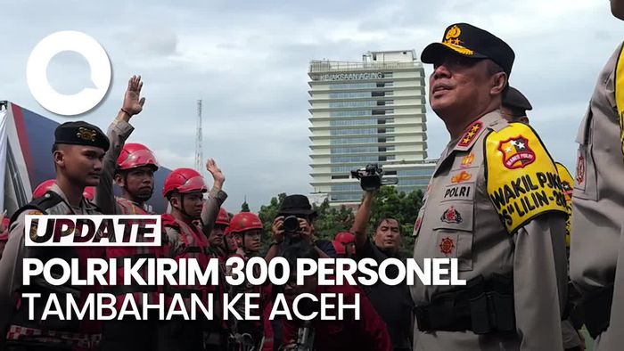Video: Polri Kirim 300 Personel Tambahan ke Lokasi Terdampak Bencana di Aceh