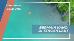 Bersantai di Tengah Laut dengan Kano, Belitung