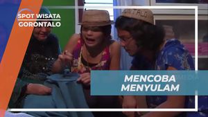 Mencoba Menyulam dan Membuat Oleh-Oleh Khas Gorontalo