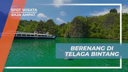 Menghilangkan Penat dengan Berenang di Telaga Bintang, Raja Ampat