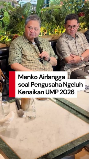 Video: Menko Airlangga Tanggapi Keluhan Pengusaha soal Kenaikan UMP 