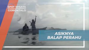 Serunya Balap Perahu di Pulau Saronde, Gorontalo