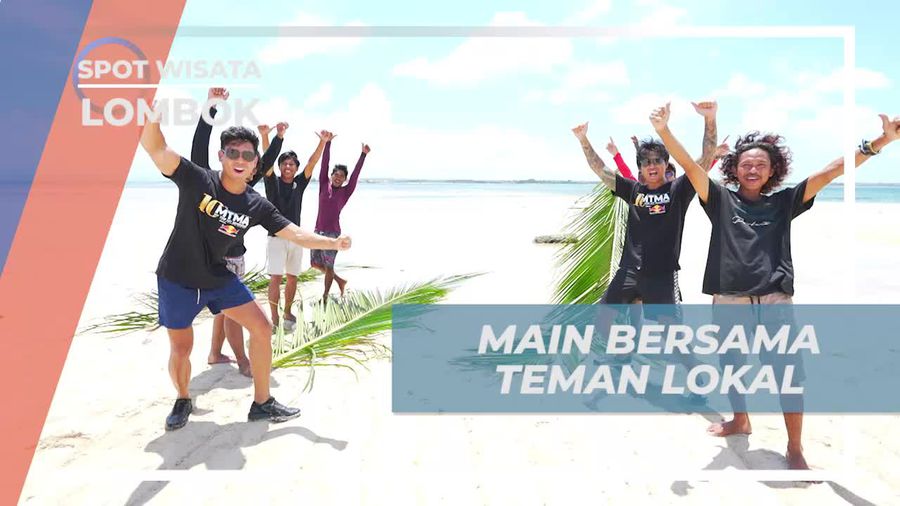 Serunya Bermain dengan Teman Lokal di Gili Pasir, Lombok