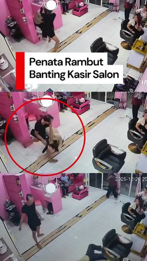 Video Viral Penata Rambut Banting Kasir Salon di Gorontalo
