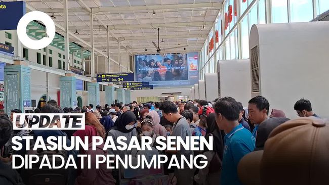 Penumpang Kereta Api di Stasiun Pasar Senen mengalami lonjakan penumpang pada Minggu, (28/12). Berikut informasi selengkapnya.