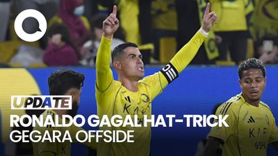 Video Terlanjur Selebrasi! Momen Ronaldo Gagal Hat-trick gegara Offside