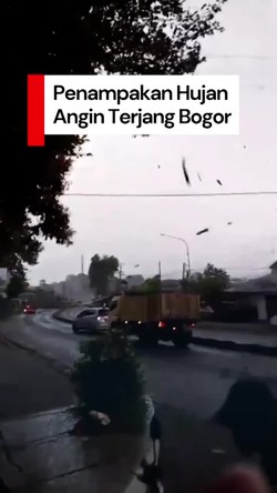 Video: Hujan Angin Terjang Kemang Bogor, Pohon Tumbang-Atap Berterbangan