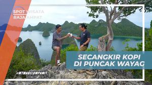 Menikmati Secangkir Kopi di Puncak Indah Wayag, Raja Ampat