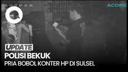 Video: Terekam CCTV, Pria Bobol Konter HP di Sulsel Dibekuk Polisi